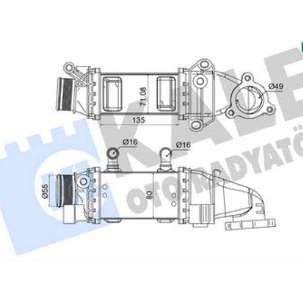 İNTERCOOL RADYATÖRÜ POLO 15-18 04B145749K