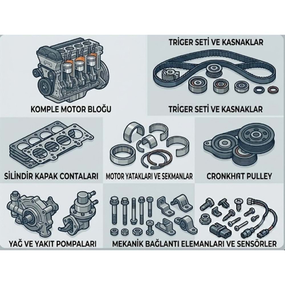 Seat Alhambra 1996 - 2010 Motor ve Mekanik Parçaları