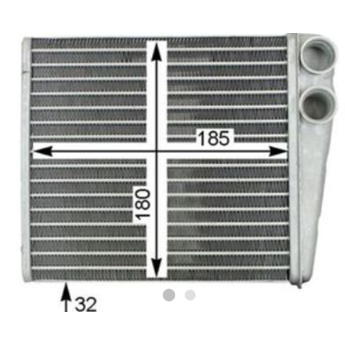 KALORİFER RADYATÖRÜ CADDY 04-10/GOLF5 04-10/JETTA 06-10/PASSAT 05-10 1K0819031D