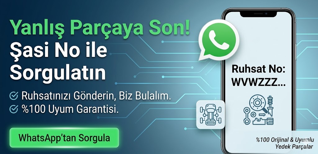 Şasi numarası ile orjinal yedek parça sorgulama 100 uyumlu VAG grubu araç ruhsatından parça bulma
