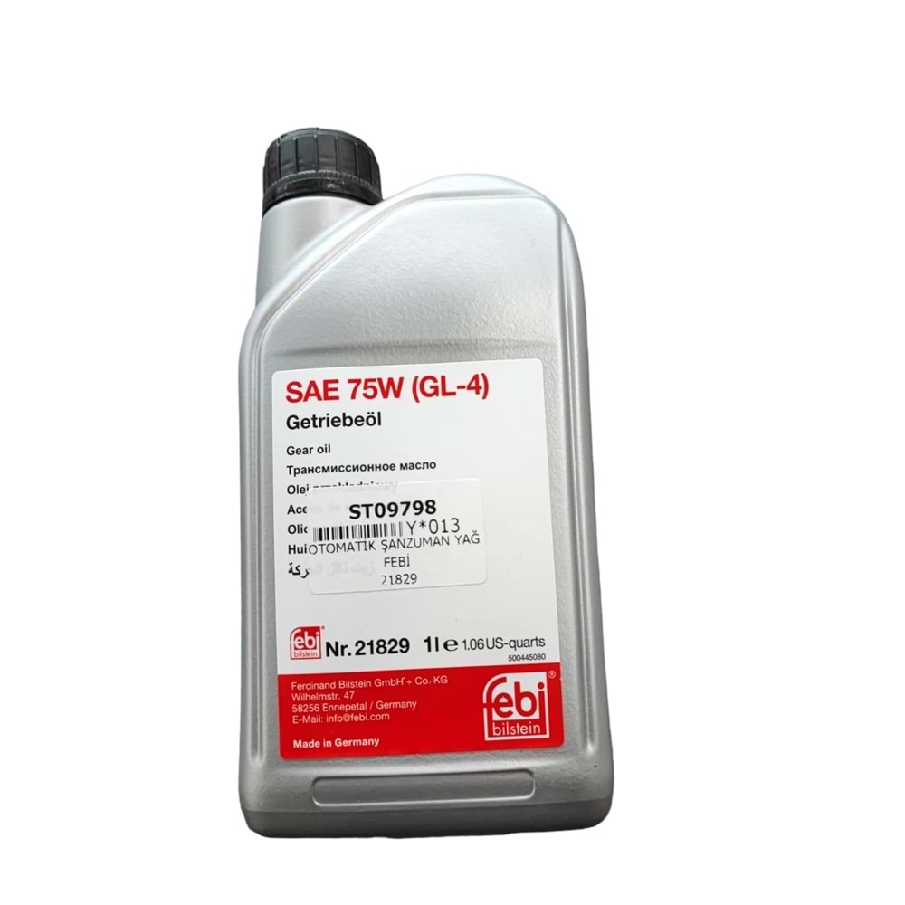 OTOMATİK ŞANZUMAN YAĞI GOLF 04-10/JETTA 06-10/CADDY 04-10/CADDY 10--/PASSAT 05-10 G052512A2